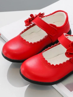 Red Mary Jane Flats By Liv And Mia -MEO Kid Clothing Shop 063b344dcdc8d71ecb3af4985890f740
