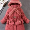 Snowy Strolls Belted Parka Jacket