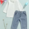 Forever Fashionable White Shirt & Denim Jeans Set -MEO Kid Clothing Shop 10Reizing 20for 20listings 20 45