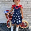 Star Studded Bow Ruffle Dress 1 Star Studded Bow Ruffle Dress -MEO Kid Clothing Shop 14