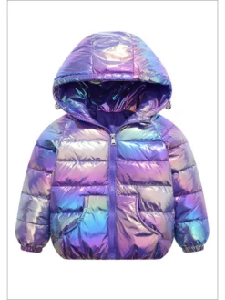 Winter's Sparkle Iridescent Puffer Jacket -MEO Kid Clothing Shop 15Reizing 20for 20listings 20 28