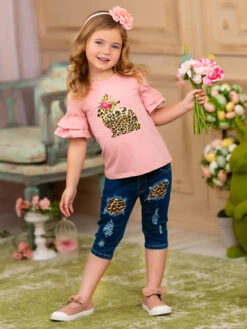 Some Bunny Loves Leopard Patched Denim Capris Set 14 Some Bunny Loves Leopard Patched Denim Capris Set -MEO Kid Clothing Shop 1P9A0255