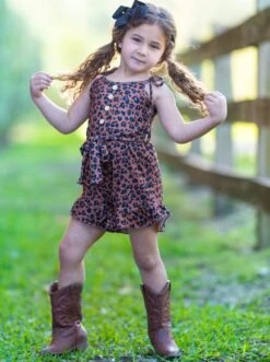 The Fashion Leopard Drawstring Romper 13 The Fashion Leopard Drawstring Romper -MEO Kid Clothing Shop 1P9A0900A