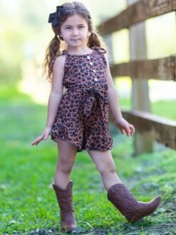 The Fashion Leopard Drawstring Romper 10 The Fashion Leopard Drawstring Romper -MEO Kid Clothing Shop 1P9A0908A