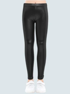 Girls Metallic Leggings