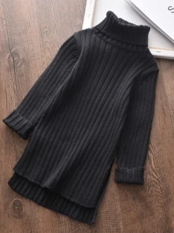 Mod Mood Black Hi-Lo Turtleneck Sweater 8 Mod Mood Black Hi-Lo Turtleneck Sweater -MEO Kid Clothing Shop 1acd38d9bcc71dce0943e14fc06b497e