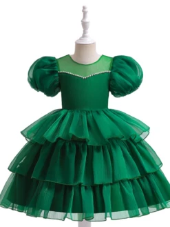 Royal Shimmer Chiffon Princess Dress -MEO Kid Clothing Shop 2146