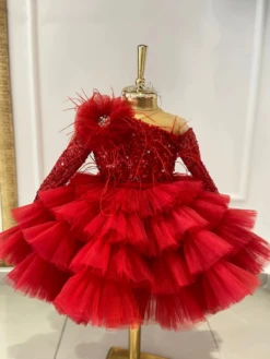 Luxurious & Sparkly Sequin Tiered Tutu Special Occasion Dress