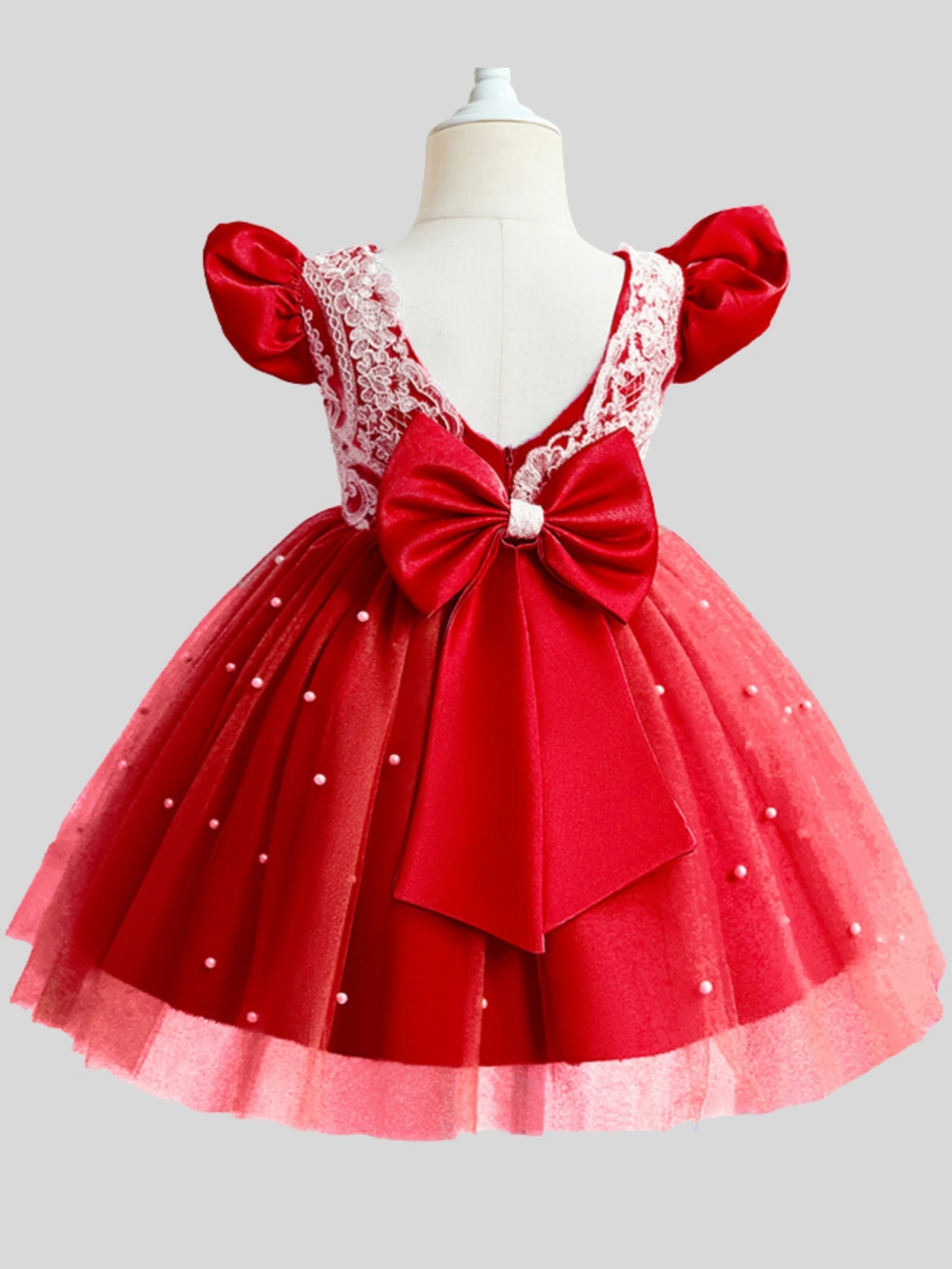 Good Tidings Pearl Accented Princess Dress 4 Good Tidings Pearl Accented Princess Dress - Image 2
