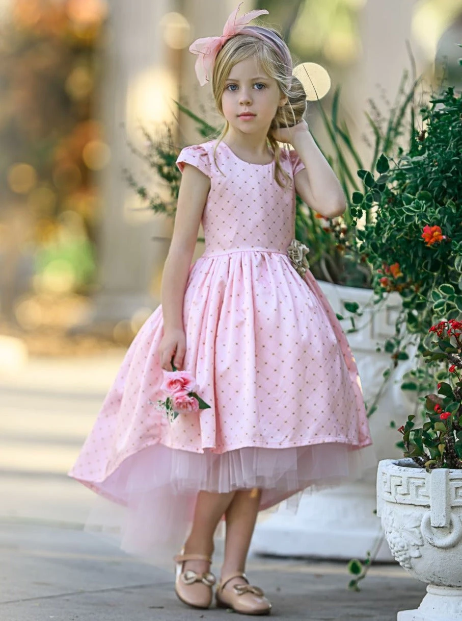 Off To Dance Hi-Lo Tulle Holiday Dress 4 Off To Dance Hi-Lo Tulle Holiday Dress - Image 2