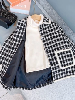 Girls She's Got Style Heavyweight Plaid Jacket -MEO Kid Clothing Shop 33a101f2179dc762e44e5f9c393ae884