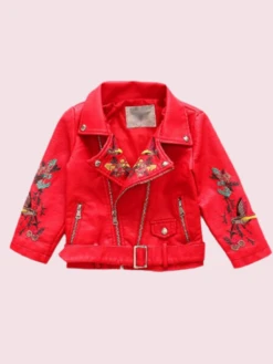 Embroidered Vegan Leather Moto Jacket -MEO Kid Clothing Shop 3 6d27ec97 1ed0 4d60 b622 bdea053e141d