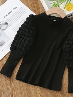 Boho Bubble Sleeve Top -MEO Kid Clothing Shop 3e35ad4b9179a6ccc49805eadaea0b3b