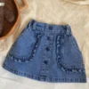 Coolest Cowgirl Ruffle Denim Skirt 2 Coolest Cowgirl Ruffle Denim Skirt -MEO Kid Clothing Shop 41Reizing 20for 20listings 20 75