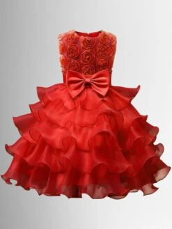 Rosette Realness Ruffle Formal Dress