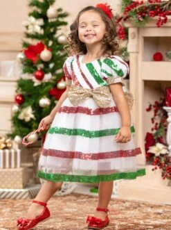 Winter Wonder Sparkle Princess Dress -MEO Kid Clothing Shop 4809293856832 13