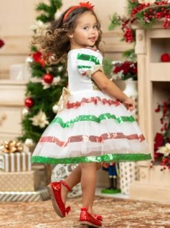 Winter Wonder Sparkle Princess Dress -MEO Kid Clothing Shop 4809293856832 9
