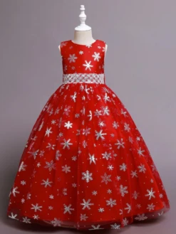 Snowball Dance Snowflake Tulle Gown