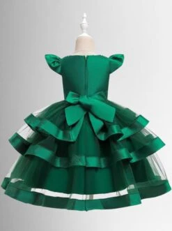 Little Royalty Cap Sleeve Tiered Princess Dress -MEO Kid Clothing Shop 51