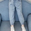 The More Pearls The Better Cuffed Jeans -MEO Kid Clothing Shop 57a3861769f8afa3b86d83359dde873c