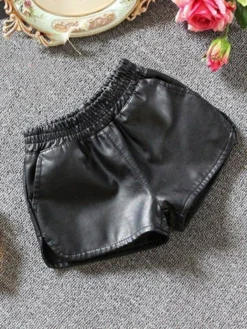 Trendy Moves Faux Leather Shorts