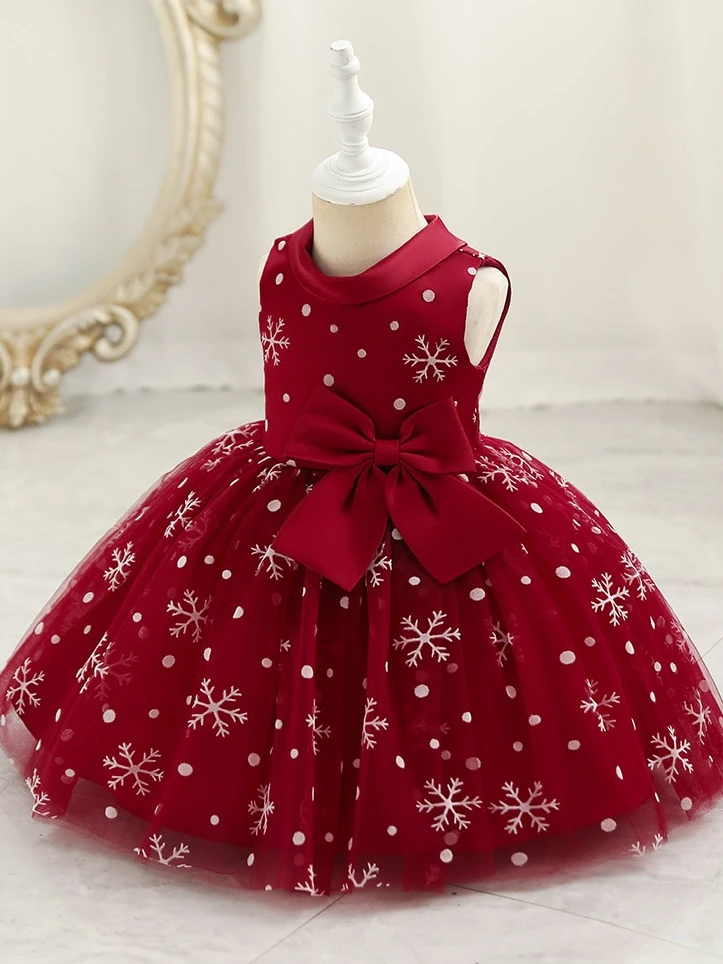 Snowflake Sleeveless Formal Winter Dress 8 Snowflake Sleeveless Formal Winter Dress - Image 6