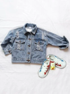 Trendy Tots Distressed Denim Jacket -MEO Kid Clothing Shop 60Reizing 20for 20listings 20 70