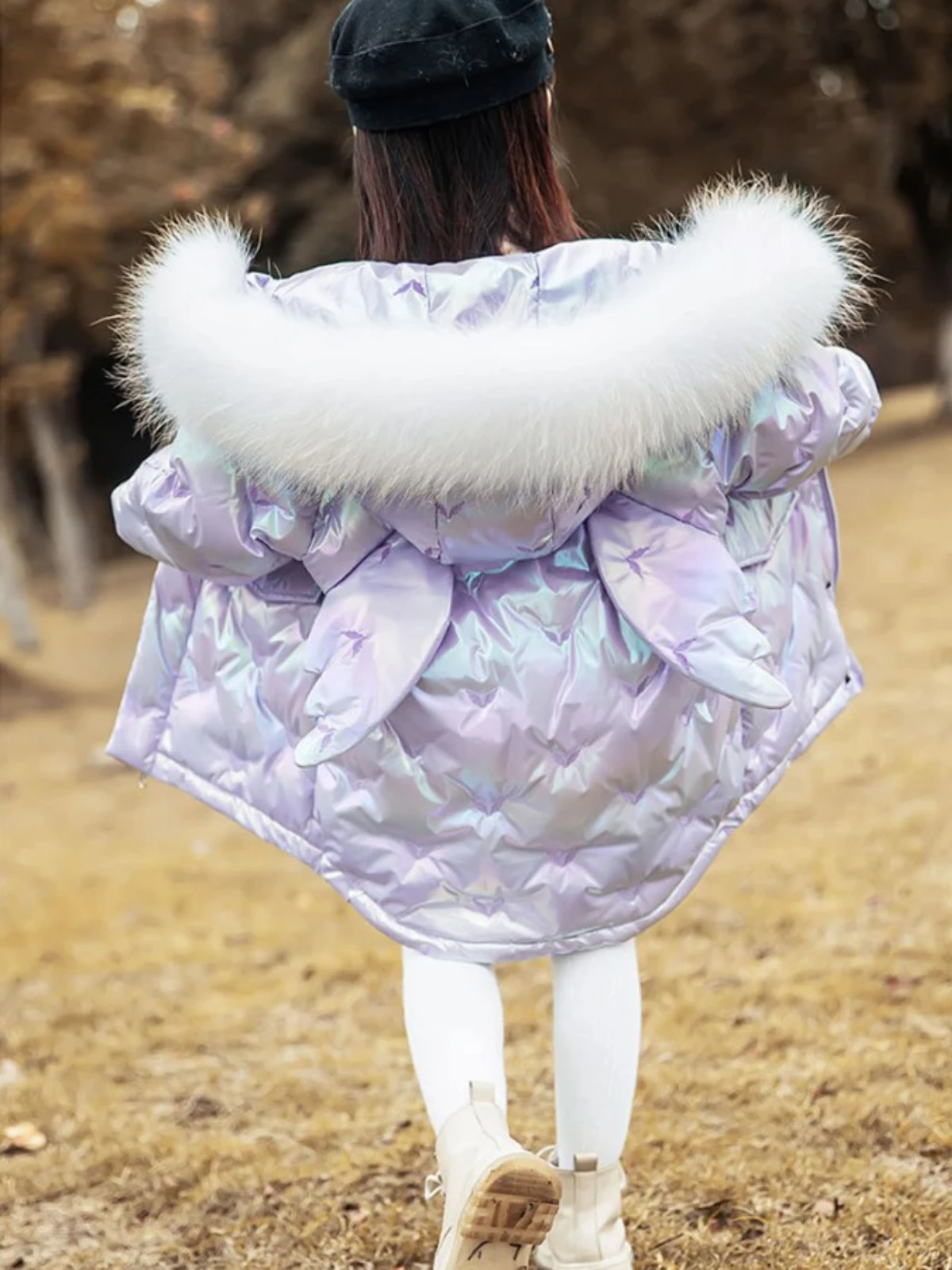 Playful Angel Winged Puffer Jacket 4 Playful Angel Winged Puffer Jacket - Image 2