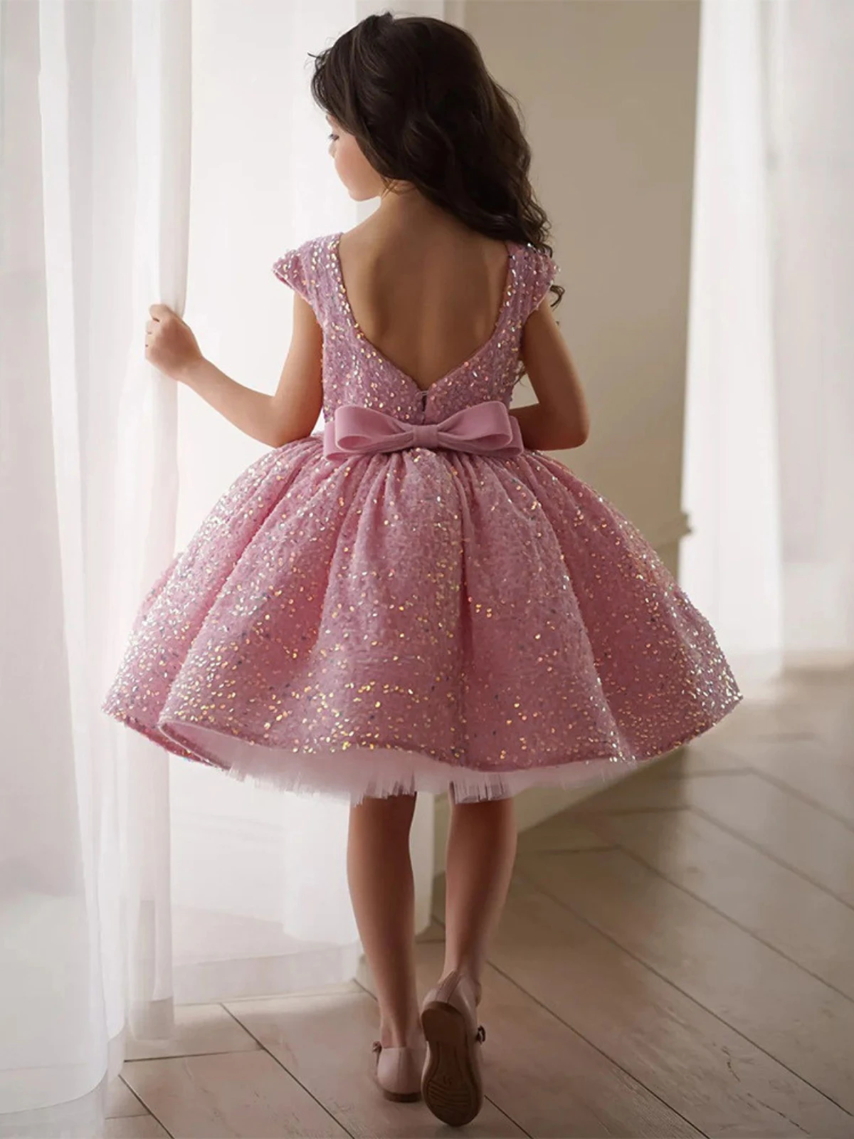 Sparkle & Glam V-Back Party Dress 3 Sparkle & Glam V-Back Party Dress