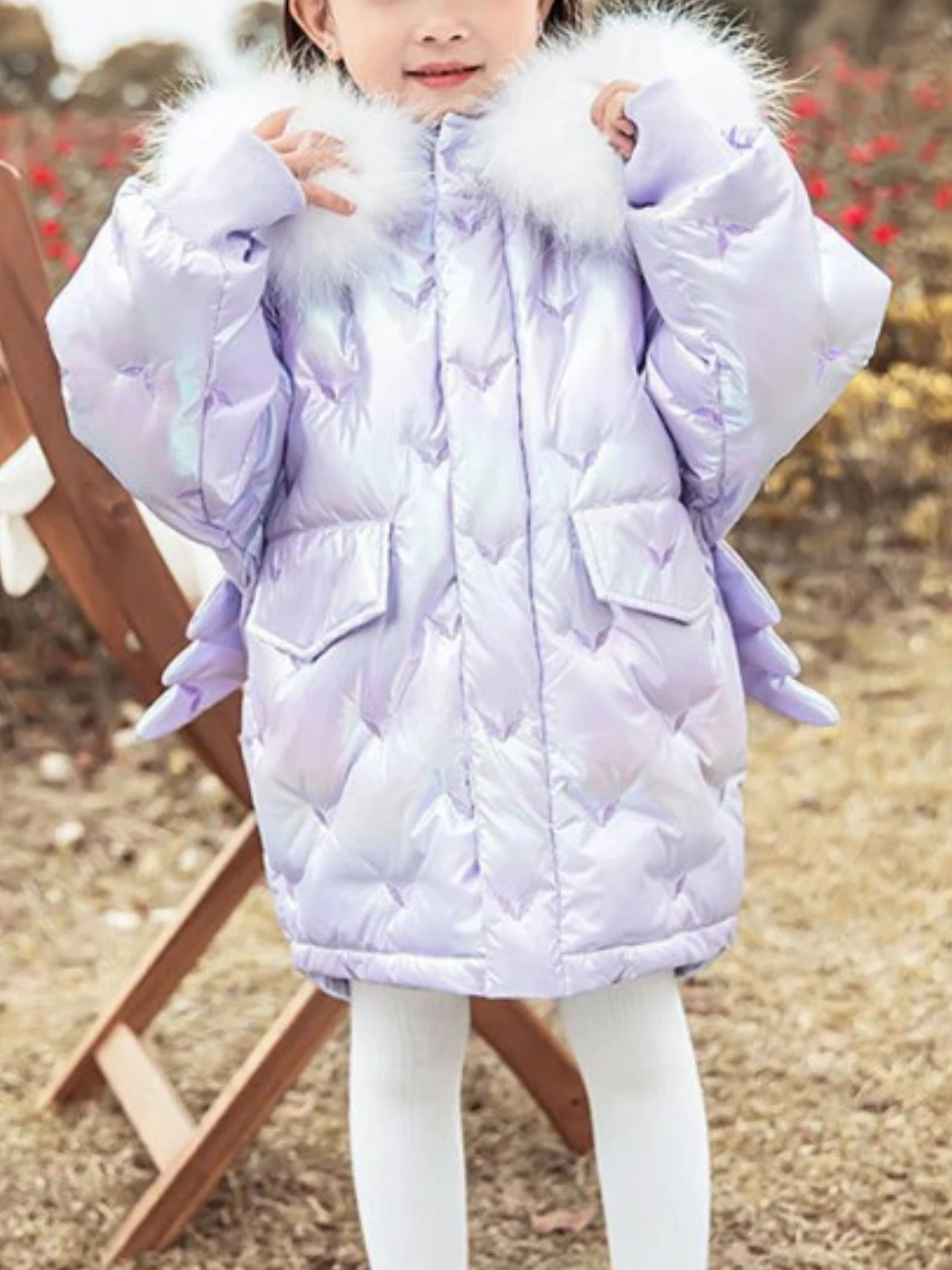 Playful Angel Winged Puffer Jacket 3 Playful Angel Winged Puffer Jacket