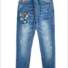 Girls Flower Embroidered Cuffed Jeans -MEO Kid Clothing Shop 6 999c8d09 a8f8 4d5a 9ad0 ebd0cdc175d7