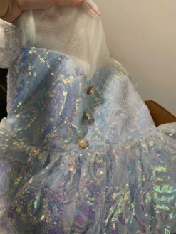 Angelic Sparkle Puff Sleeves Special Occasion Dress -MEO Kid Clothing Shop 6fe8dc94fad98e6251c2692292cdabc0