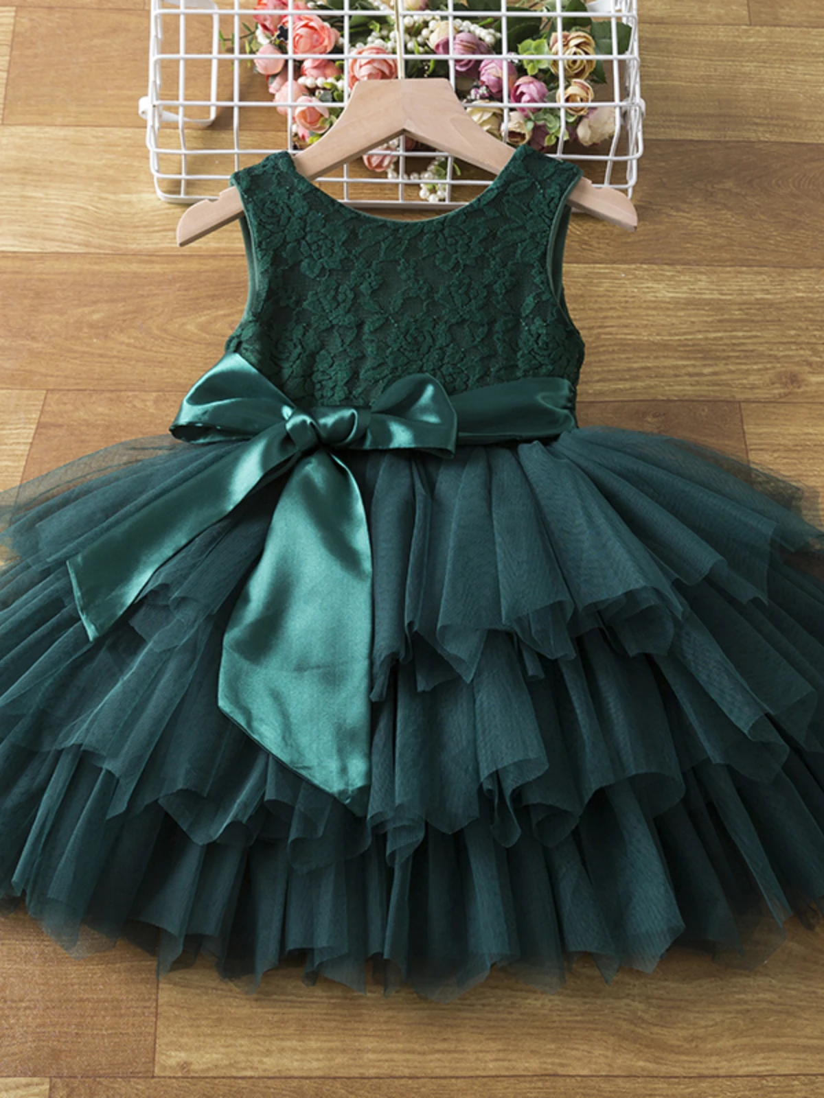 Bow Embroidery Flower Dress 6 Bow Embroidery Flower Dress - Image 4