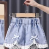 Make It Cuter Lace Hem Denim Shorts -MEO Kid Clothing Shop 75Reizing 20for 20listings 20 74