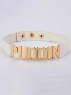 Girls Harley Quin Inspired Puddin' Choker Necklace