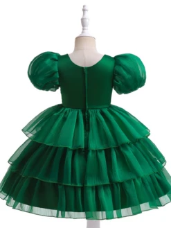 Royal Shimmer Chiffon Princess Dress -MEO Kid Clothing Shop 8147