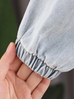 Love Flower Applique Denim Jacket -MEO Kid Clothing Shop 8722e3d981ddd919520955ddf3a9b002