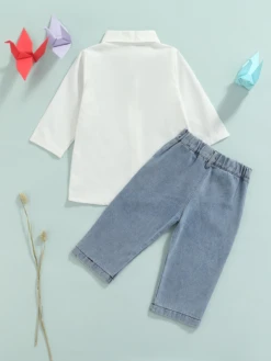 Forever Fashionable White Shirt & Denim Jeans Set -MEO Kid Clothing Shop 89Reizing 20for 20listings 20 43