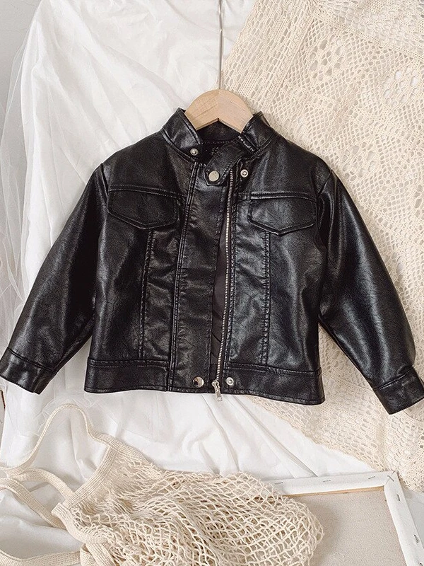 Girls Vegan Leather Jacket 3 Girls Vegan Leather Jacket