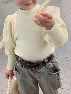 A Little Drama Puff Sleeve Mock Neck Sweater -MEO Kid Clothing Shop 93Reizing 20for 20listings 20 6