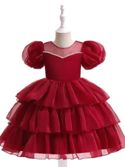 Royal Shimmer Chiffon Princess Dress -MEO Kid Clothing Shop 94144