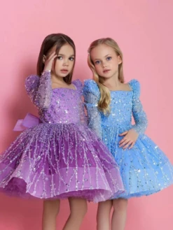 My Sparkle Sweetheart Puff Sleeve Special Occasion Dress