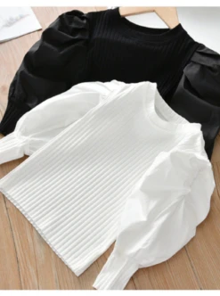 All About The Puff Sleeve Ribbed Top