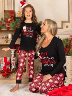 Mommy & Me Hot Cocoa & Christmas Movies Pajama Set -MEO Kid Clothing Shop DEC20CPPAJ1HCP 35