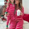 Mommy & Me Snuggles Are Better Together Pajamas 1 Mommy & Me Snuggles Are Better Together Pajamas -MEO Kid Clothing Shop DEC20CPPAJ6RWG Red 3