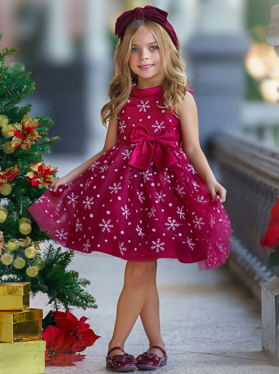 Snowflake Sleeveless Formal Winter Dress 5 Snowflake Sleeveless Formal Winter Dress - Image 3