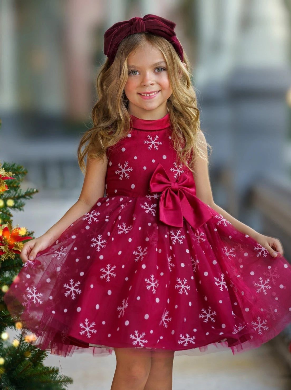 Snowflake Sleeveless Formal Winter Dress 4 Snowflake Sleeveless Formal Winter Dress - Image 2