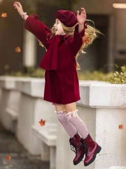 Autumn Dreams Bowed Wool Coat 23 Autumn Dreams Bowed Wool Coat -MEO Kid Clothing Shop DSC02279