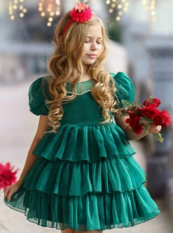 Royal Shimmer Chiffon Princess Dress