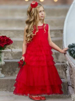 Red Carpet Realness Ruched Dress -MEO Kid Clothing Shop DSC03901